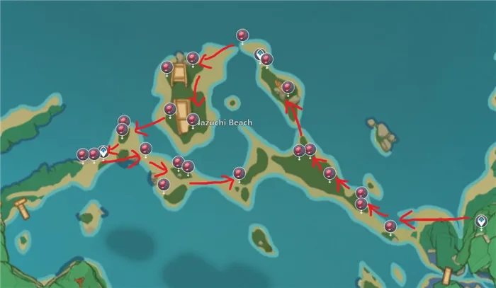 Дорожка для выращивания дендробиумов на пляже Назучи