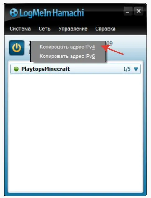 Скопировать адрес.