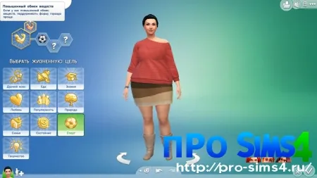 Как похудеть симу в Симс 4