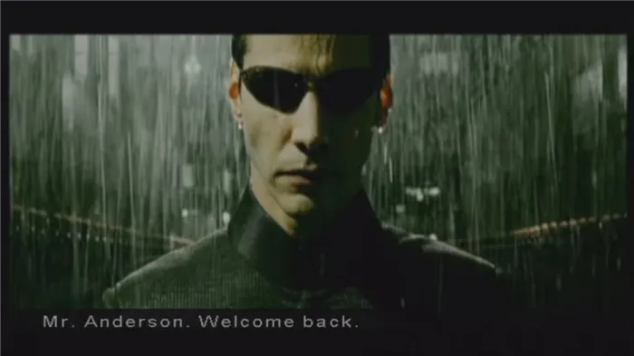 Одно из появлений Ривза в Enter the Matrix