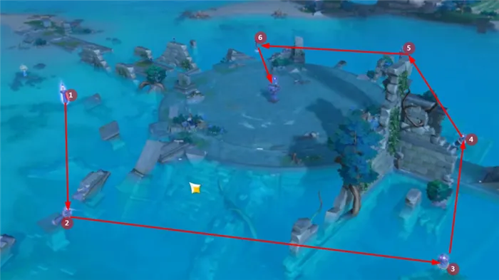 Genshin Impact Задание Мира Наследие Оробаси Найдите недостающую часть