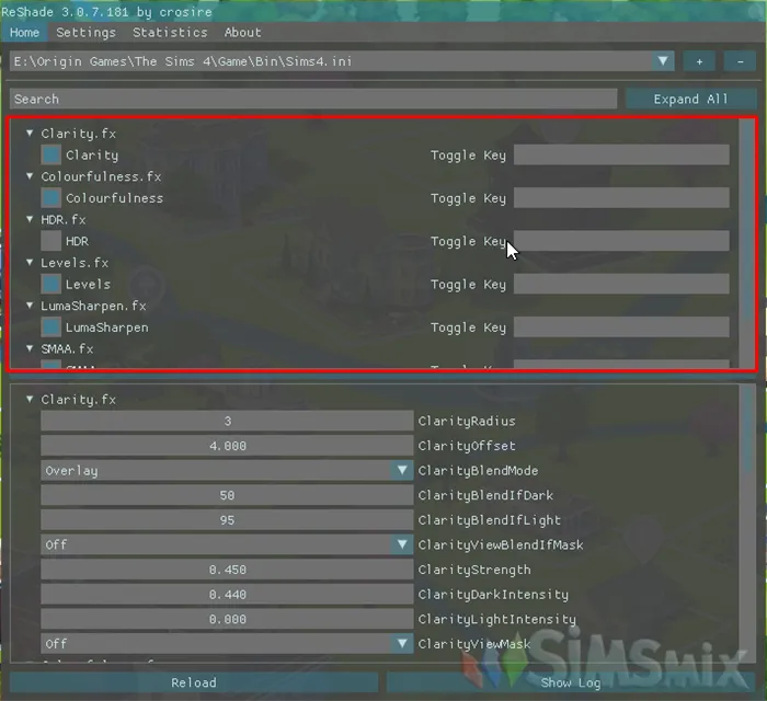 ReShade Улучшение графики в The Sims 4