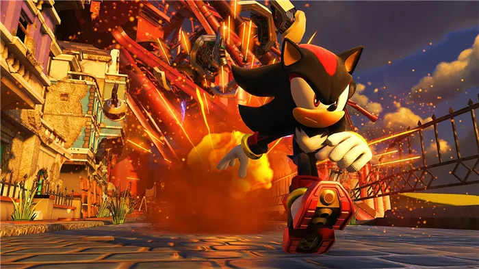 Скриншот Shadow The Hedgehog игра